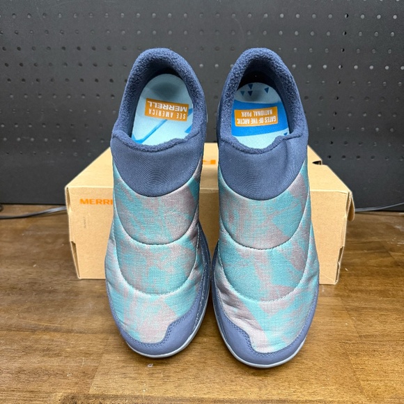 New W/ Box! Men's Merrell Nova Moc X SA Arctic Cobalt Outdoor Sneakers Size 11.5 - Picture 3 of 6